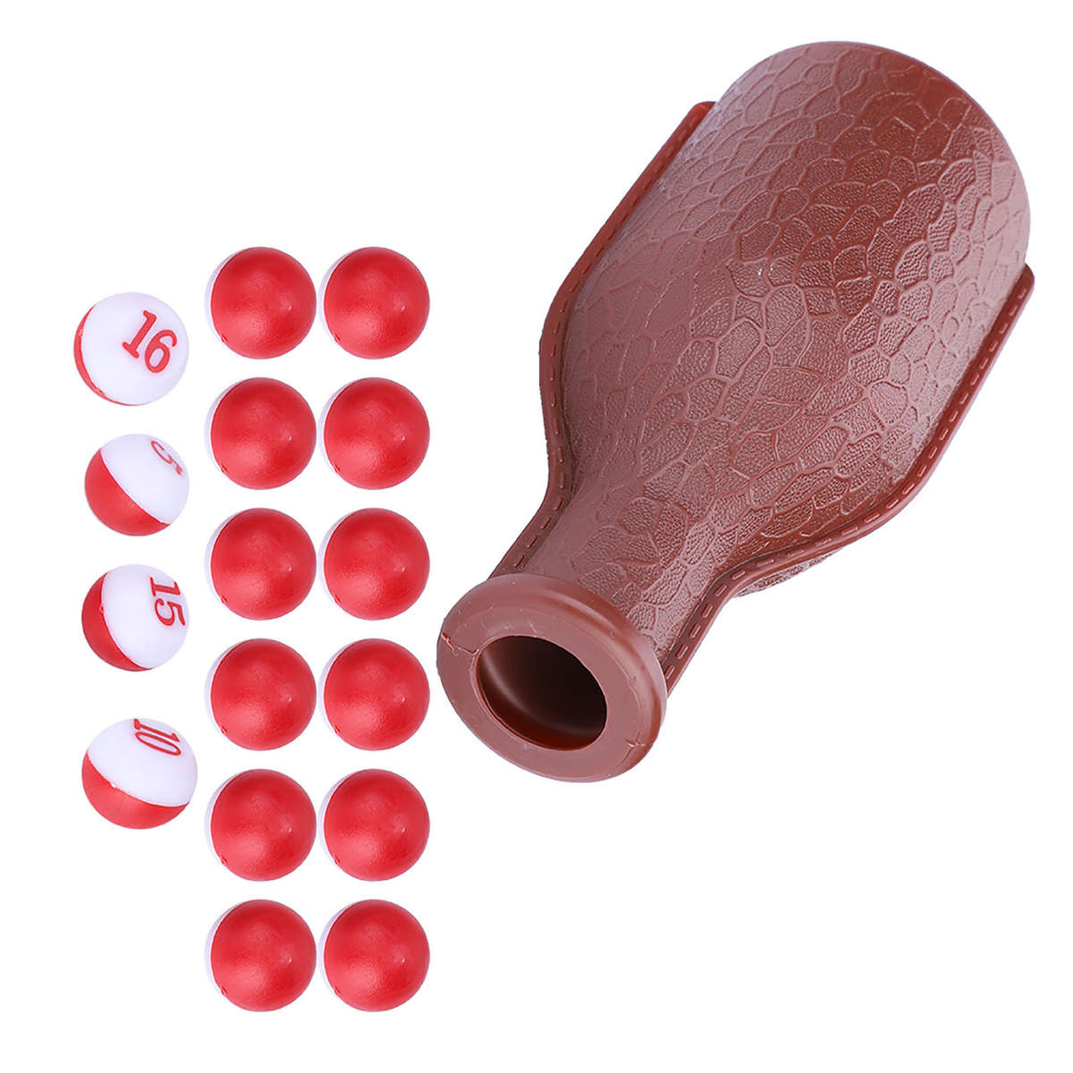 Billiard Shaker Bottle And 16 Numbered Tally Balls Pool Dice Billiards CW