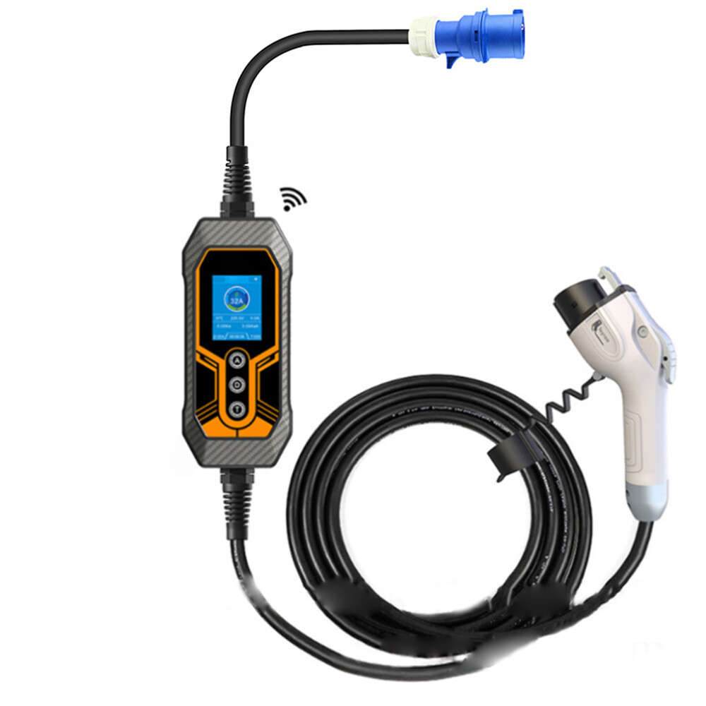 J1772 Fast Electric Car Charger CEE 32A 16ft APP 7KW Portable EV Charging Cable