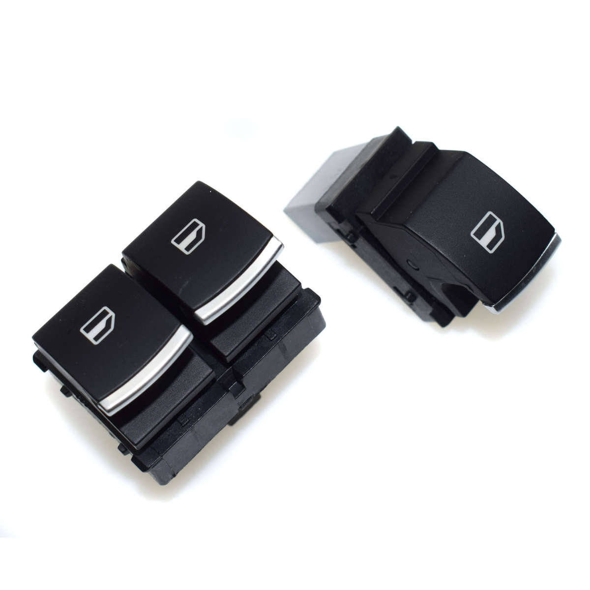 2Pcs Chrome Electric Power Switch Window For VW Volkswagen Golf Rabbit GTI R32