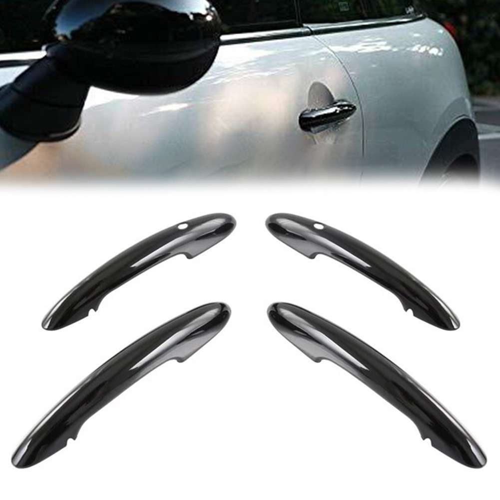 4 Piece Set Door Handle Covers For MINI For Cooper F55 F60 Gloss-Black