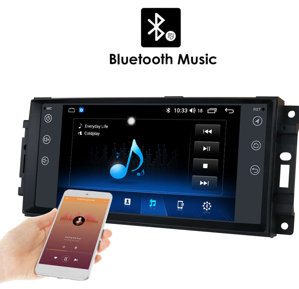 7" Android Carplay Car Radio Stereo WiFi GPS Nav For Jeep Chrysler Dodge Compass