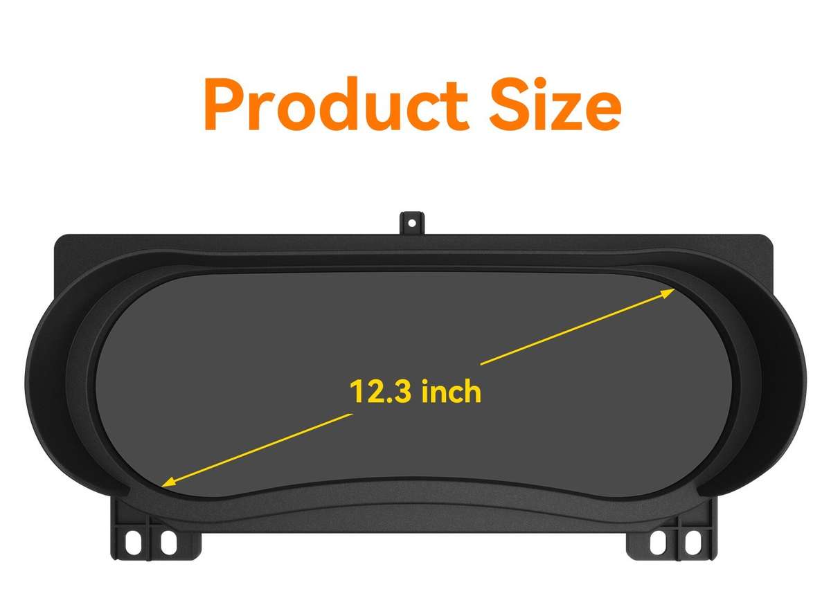 12.3" For Jeep Wrangler 2018-2023 Digital Instrument Cluster Speedometer Board