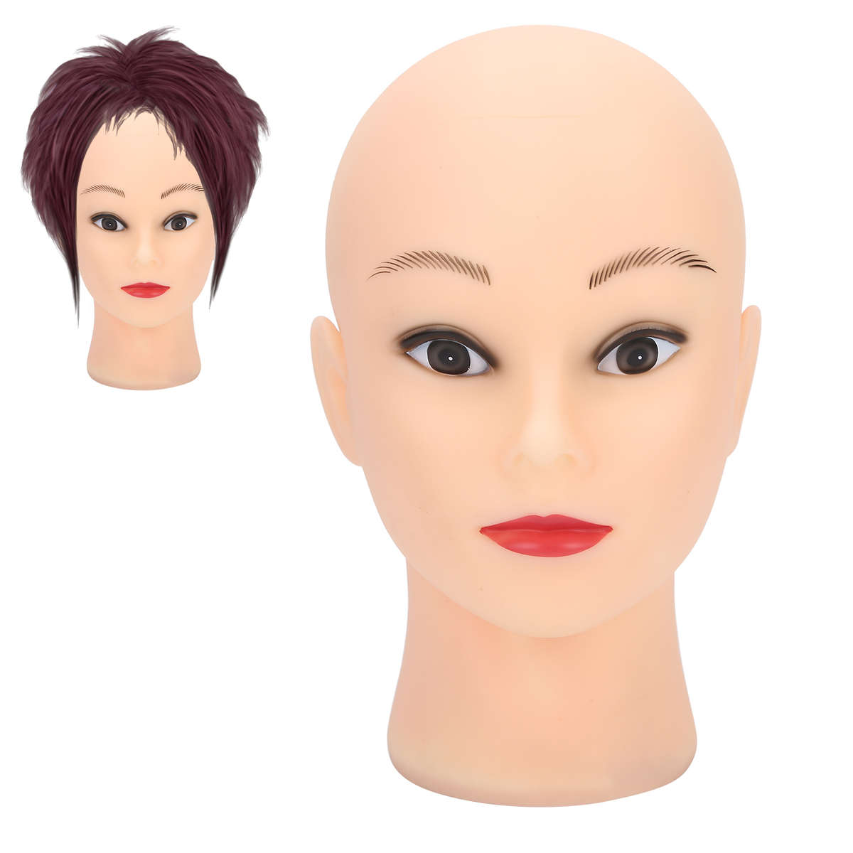 Bald Mannequin Head Hats Glasses Displaying Wigs Making Practicing Manikin P CHW