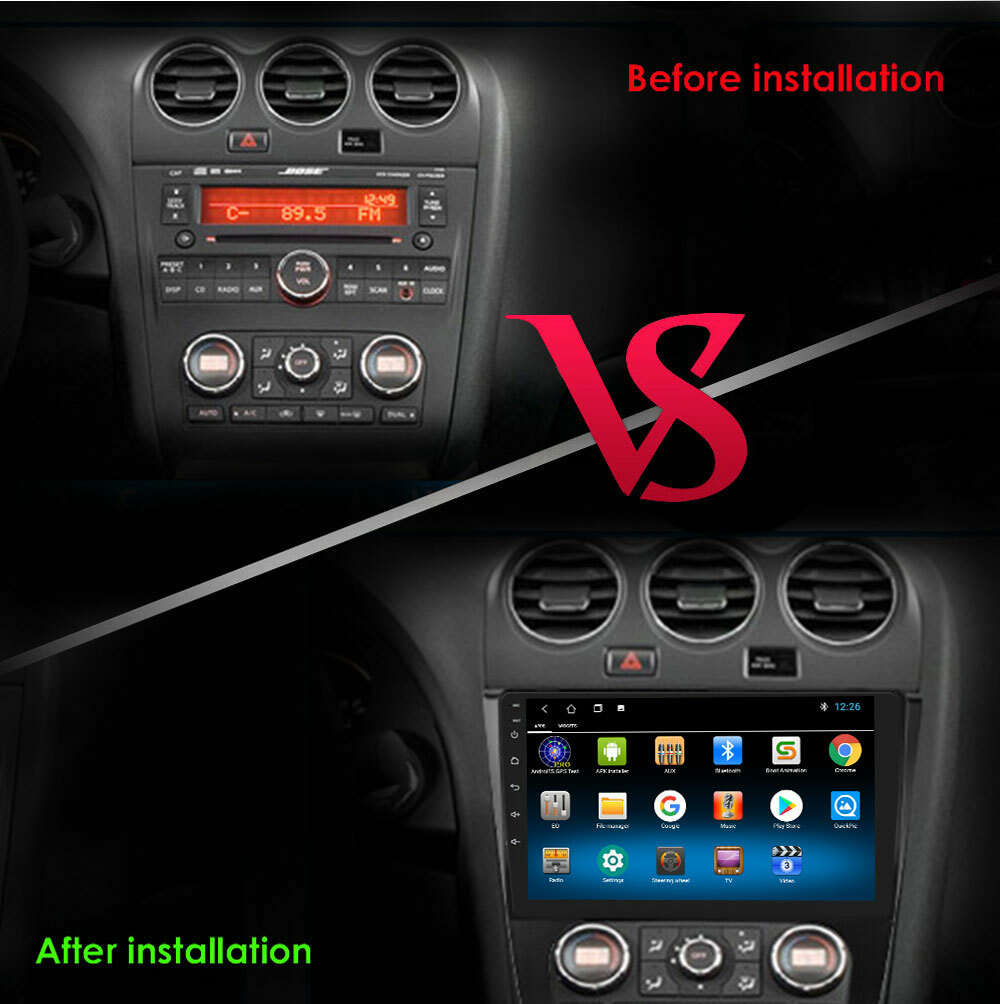 Camera+9" GPS Car Radio Android 10 For Nissan Altima Teana 2008-2012 Auto A/C BT