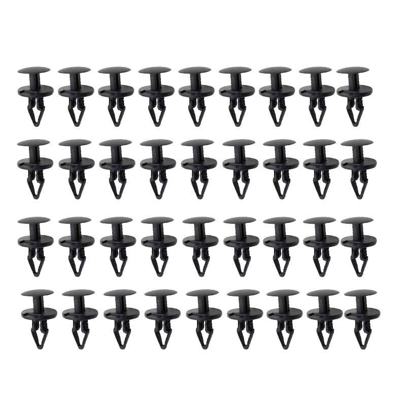 40x Black Nylon Push Type Retainer Clips Fit For GMC Chevrolet Buick Pontiac