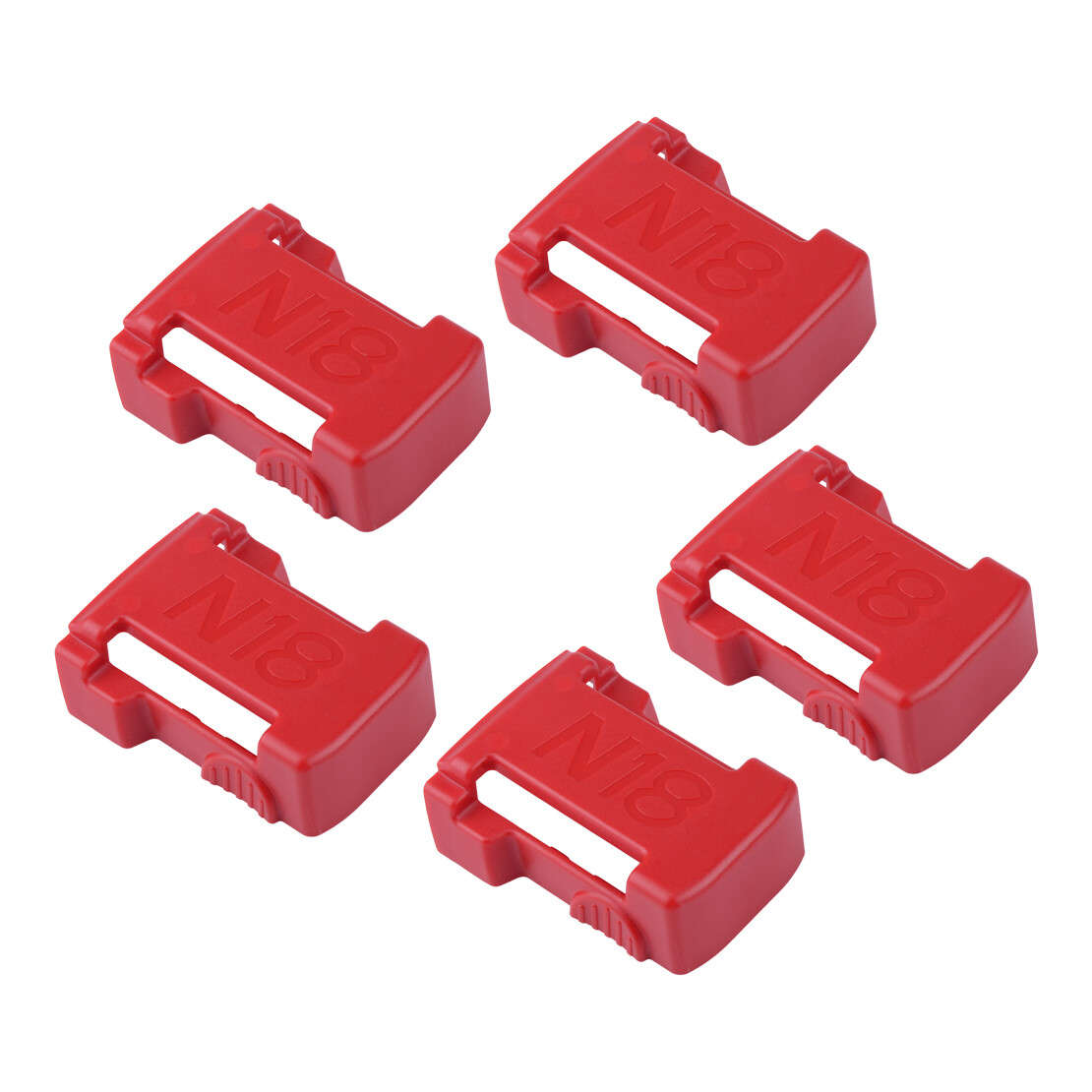 Decor 5Pcs Battery Mount Storage Shelf Rack Stand Slot Fit for MILWAUKEE M18 18V