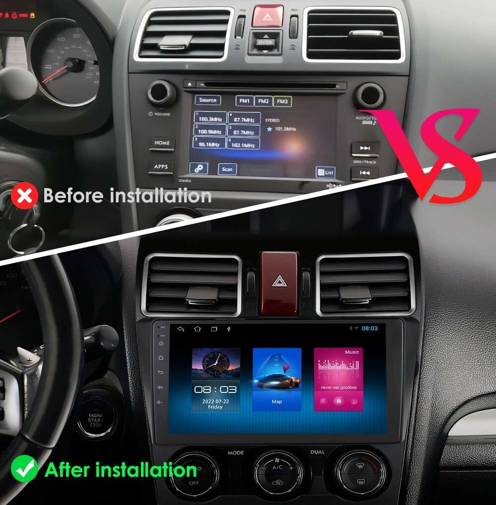 For 2016 2017 2018 Subaru WRX Apple Carplay Car Radio Android 13 Navi GPS Player