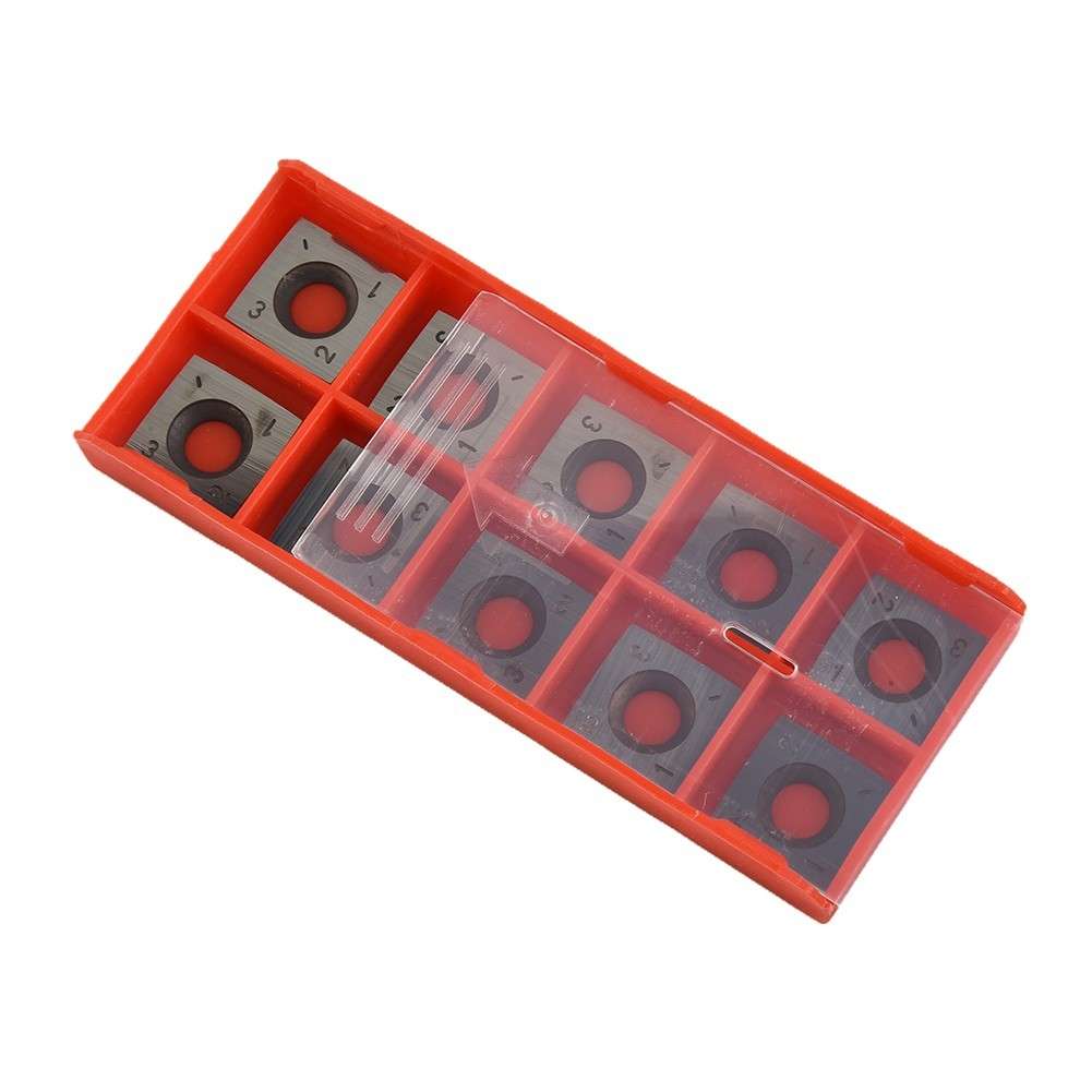 10 Pcs/box 15x15x2.5mm-R150-4R0.5 Square Carbide Cutter Inserts Replacement