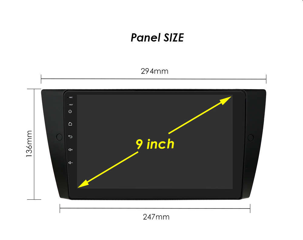 8Core DSP 9" For BMW E90 E91 E92 E93 Android13 Car Stereo GPS Navi CarPlay Radio