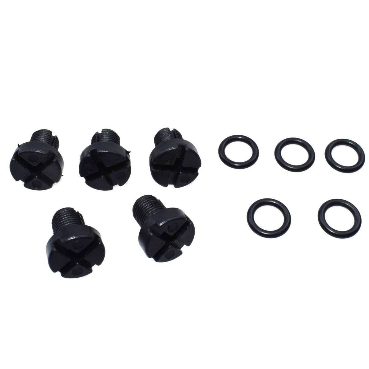 5PCS Radiator Overflow Coolant Bottle Expansion Tank Bleed Screw For BMW E30 E36