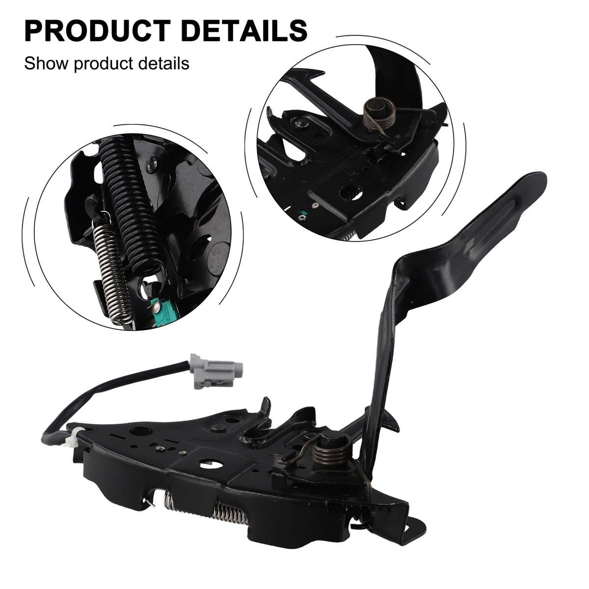 Black Hood Latch Lock For Nissan For Altima 2016 2018 Sedan With Remote Start