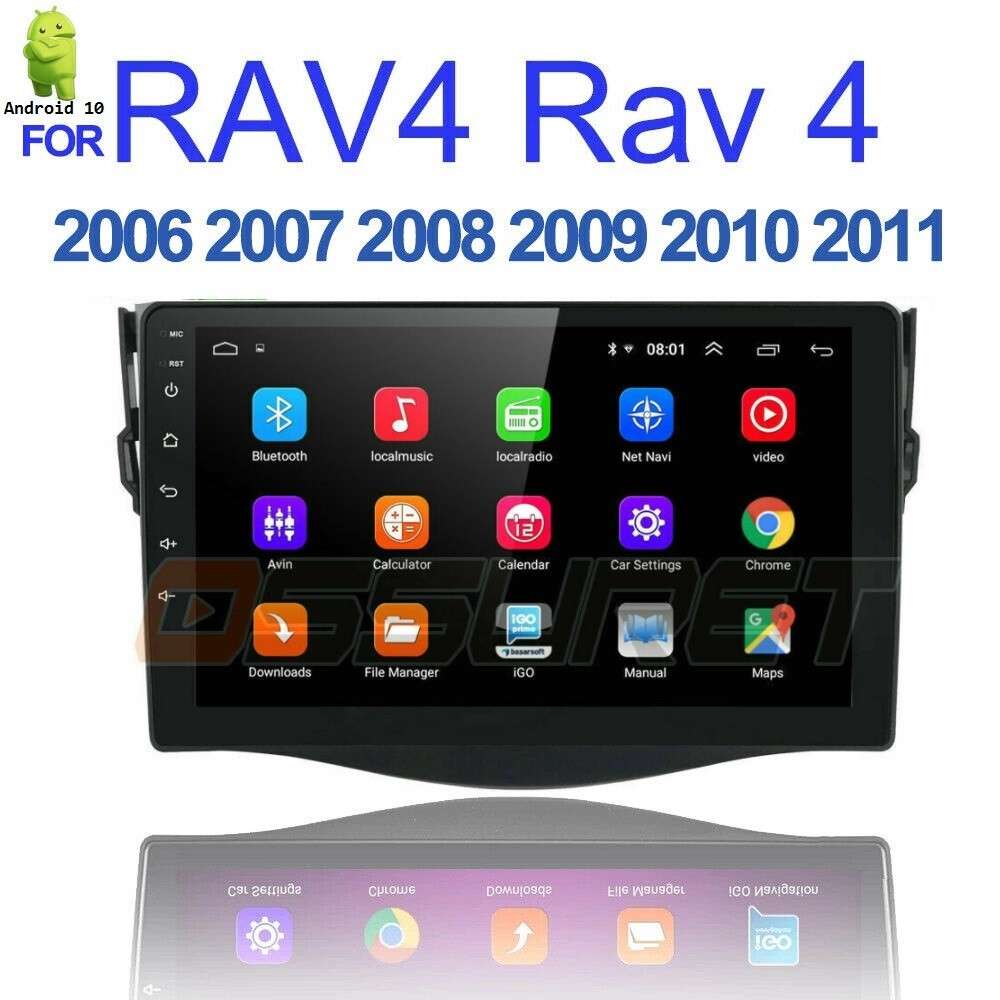 For Toyota RAV4 2007 2008 2009-2011 Android 12 Car Radio Stereo GPS WiFi 2+32GB
