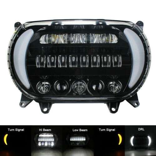 For Road Glide 2015-2022 LED Headlight LED Headlamps with Turn Singal Plug&Play