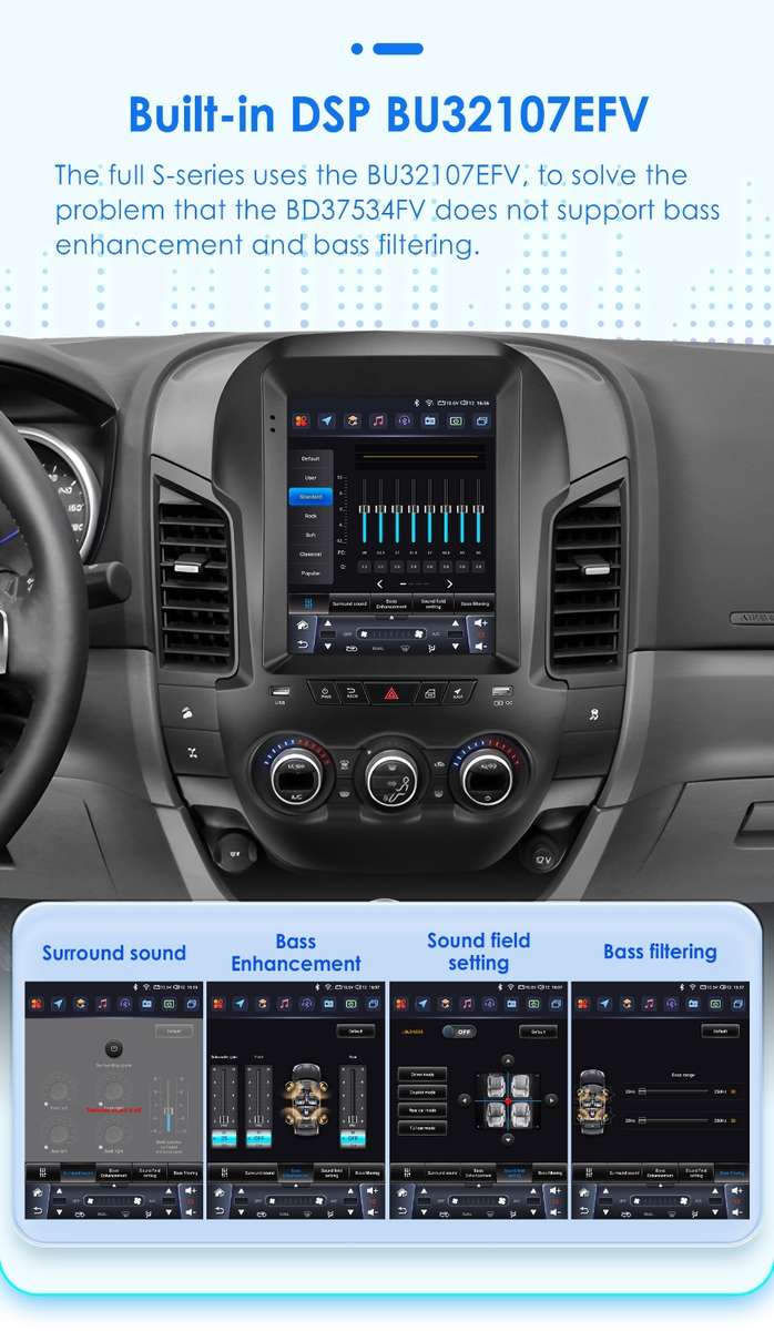 8Core For Ford Ranger 2011-2015 9.7" Screen Android Car Radio GPS WIFI DSP 4+32G