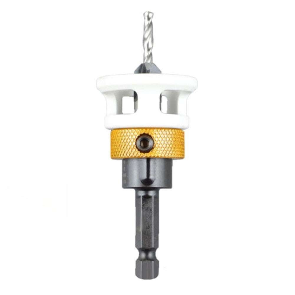 Complete Countersink Bit Set With Interchangeable Sizes And Depth Stop