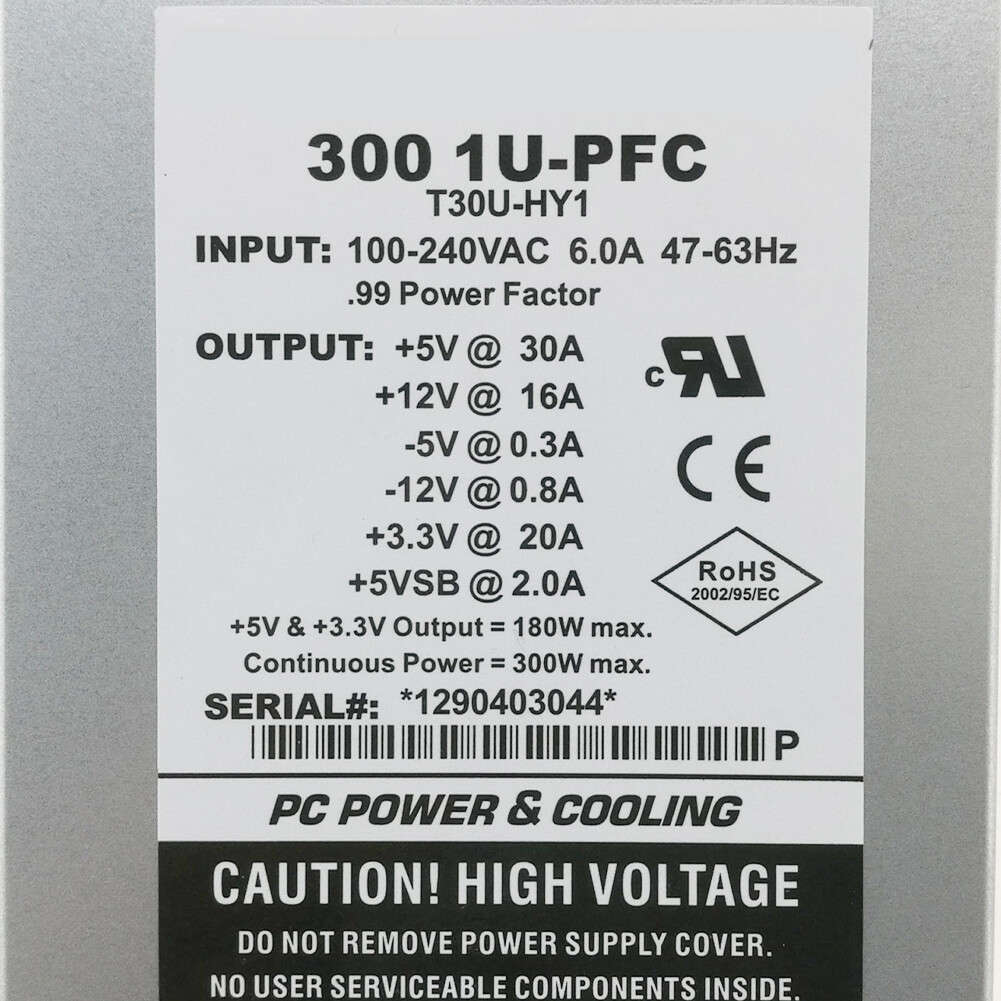 For TURBO-COOL 300 1U-PFC T30U-HY1 For EDGE System Dedicated Power Supply 300W