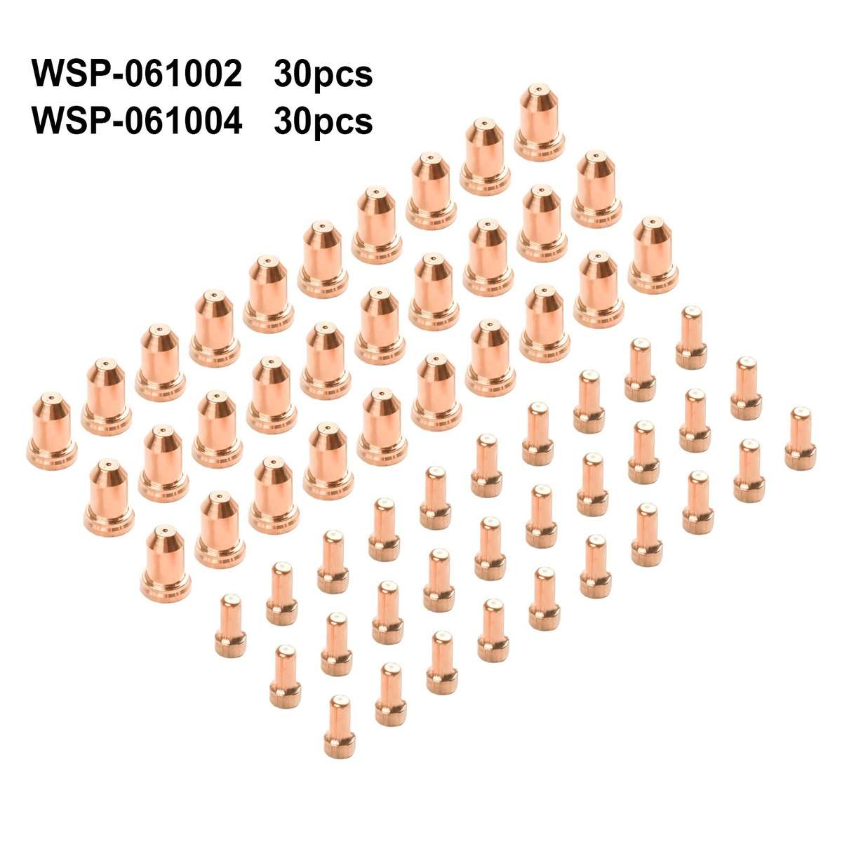 Premium 1 2mm Electrode Tips For PT 80 PT80 IPT 80 Plasma Cutter Torch (60pcs)