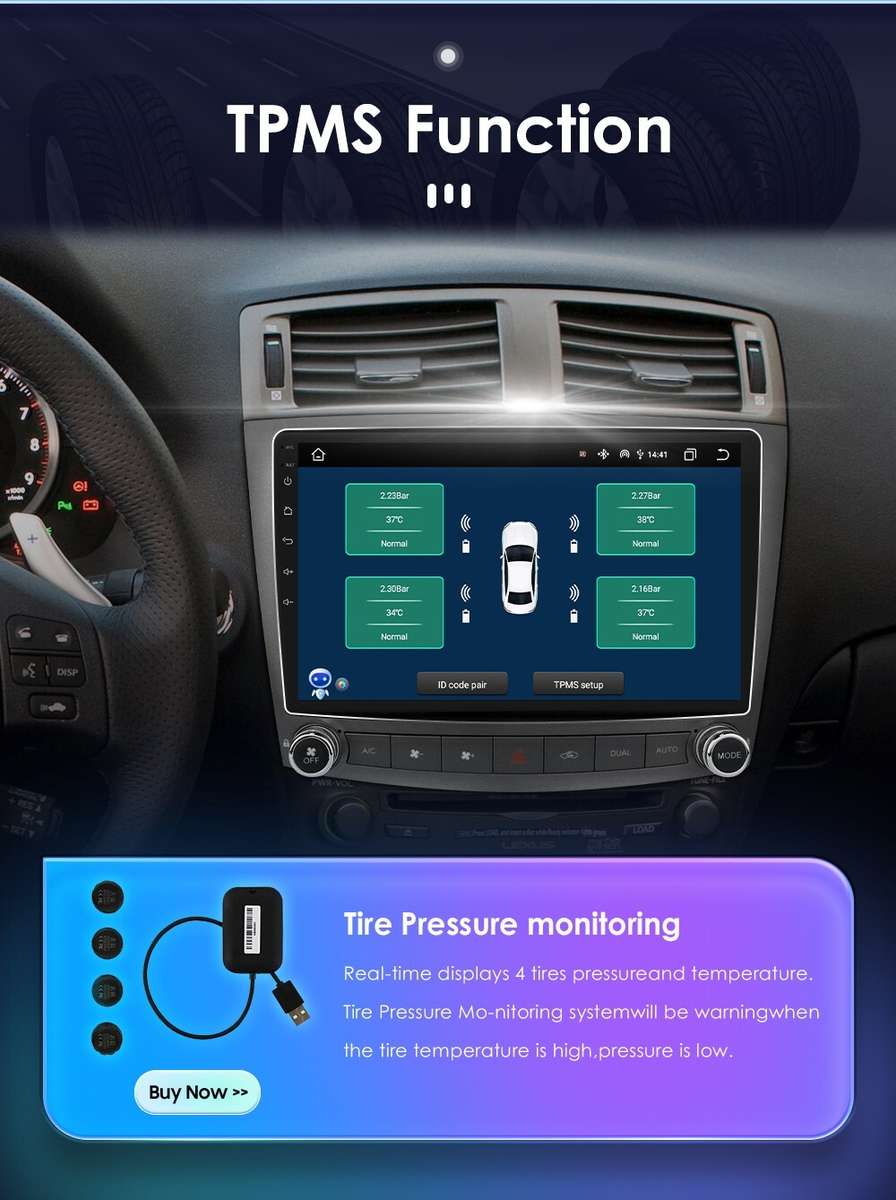 CarPlay 10.1" For Lexus IS250 IS350 2006-2012 Android 13 Car Stereo Radio Player