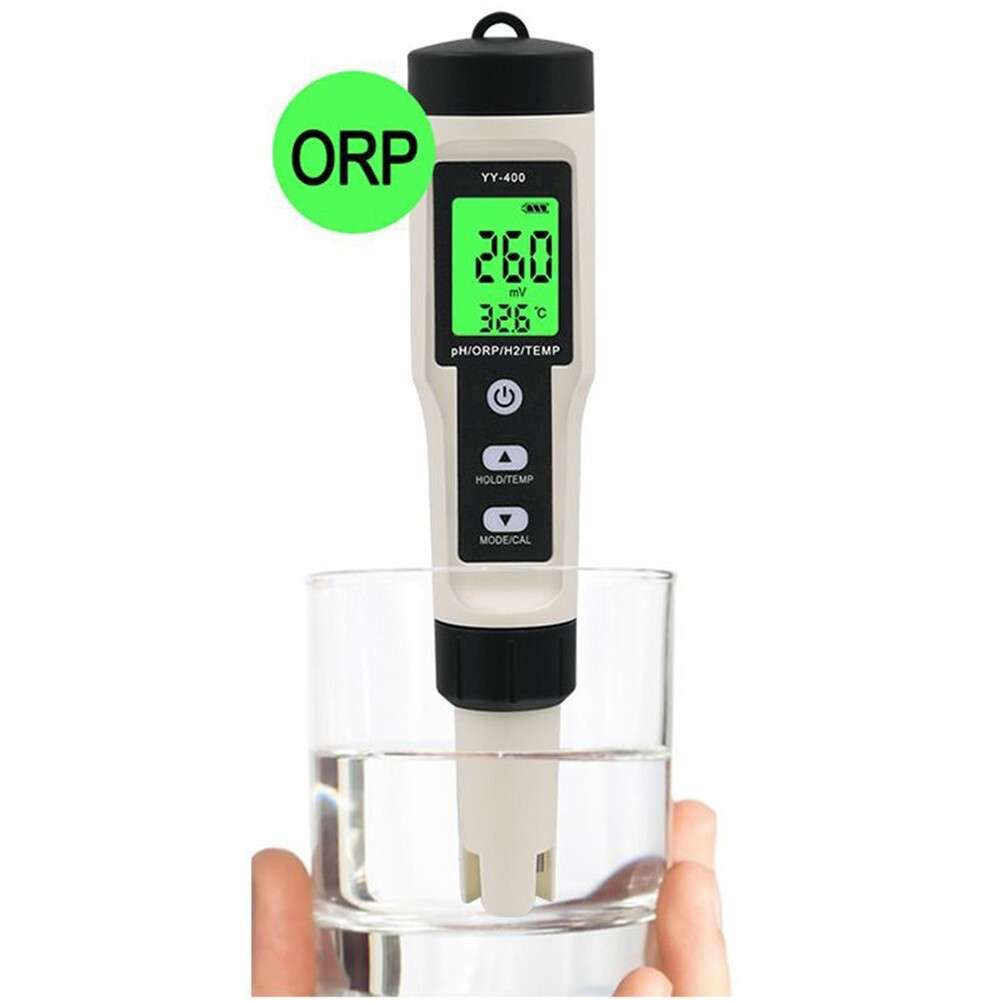 Portable 4 In 1 Hydrogen-Rich Test Pen PH/ORP/TEMP Water Quality Meter Tester RA