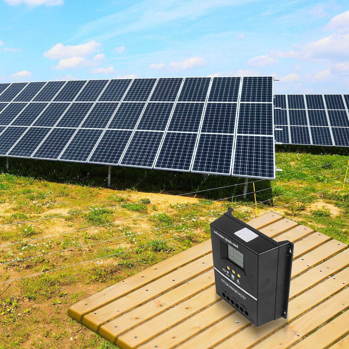 200A Solar Charge Controller For 12V 24V 36V 48V With User Friendly LCD Display