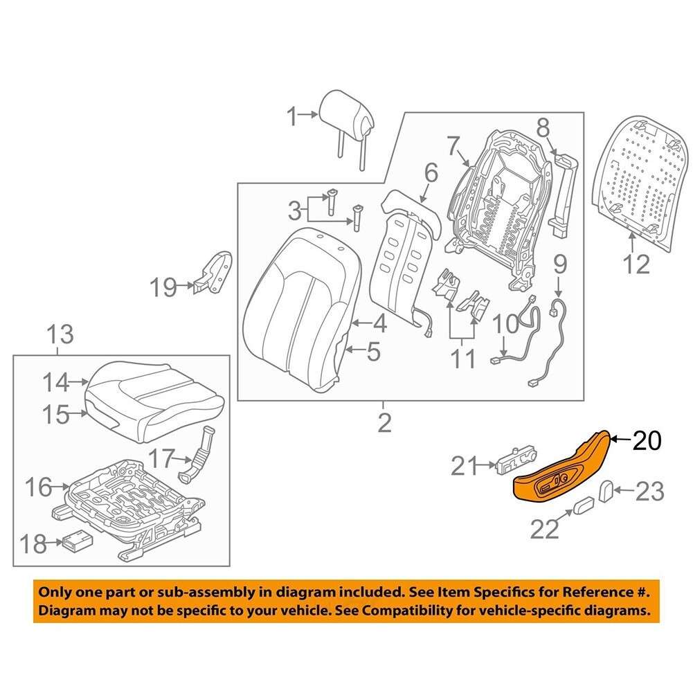 Left Seating Outer Trim Shield For Hyundai For Sonata 2015-19 88051-C2020-TR