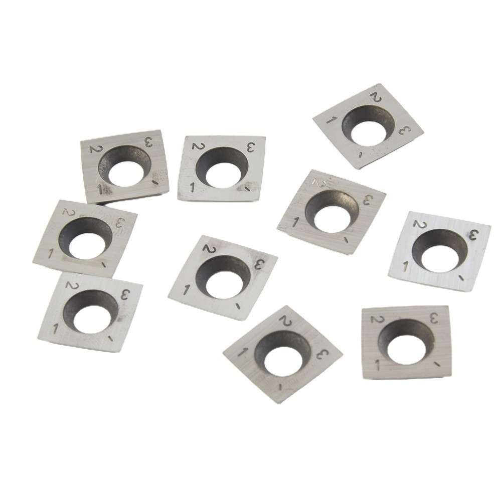 10 Pcs/box 15x15x2.5mm-R150-4R0.5 Square Carbide Cutter Inserts Replacement