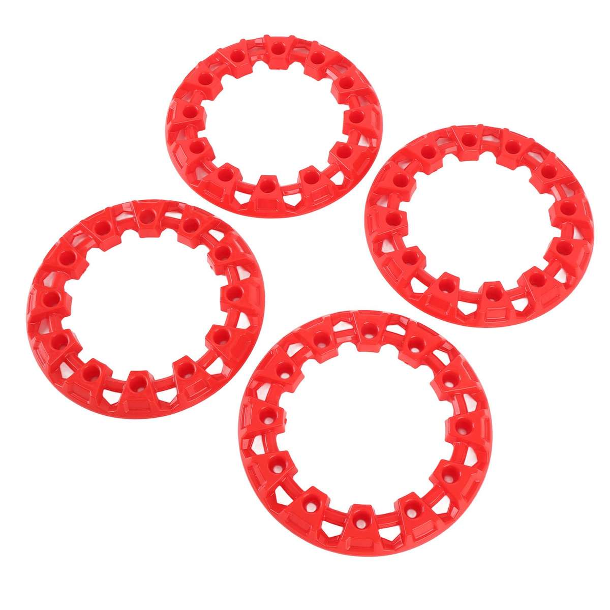 4Pcs 6 Inch ATV Wheel Trim Hub Protection Decor Plastic Tires Decorative Rim