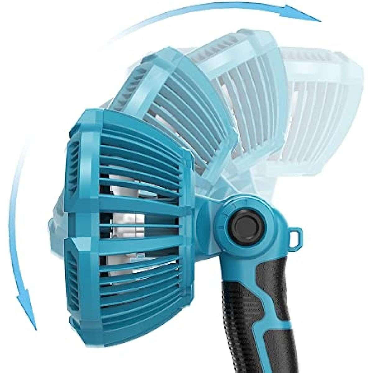 Portable Fan For Makita 18V Li-ion Battery Cordless Jobsite Fan With 9W Light