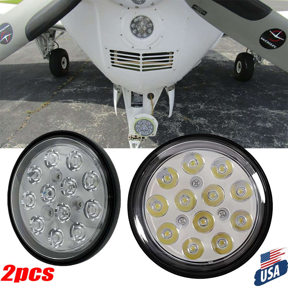 LED PAR36 4-1/2" Aviation Grade White Aircraft Landing 3000 Lumens Spot Light