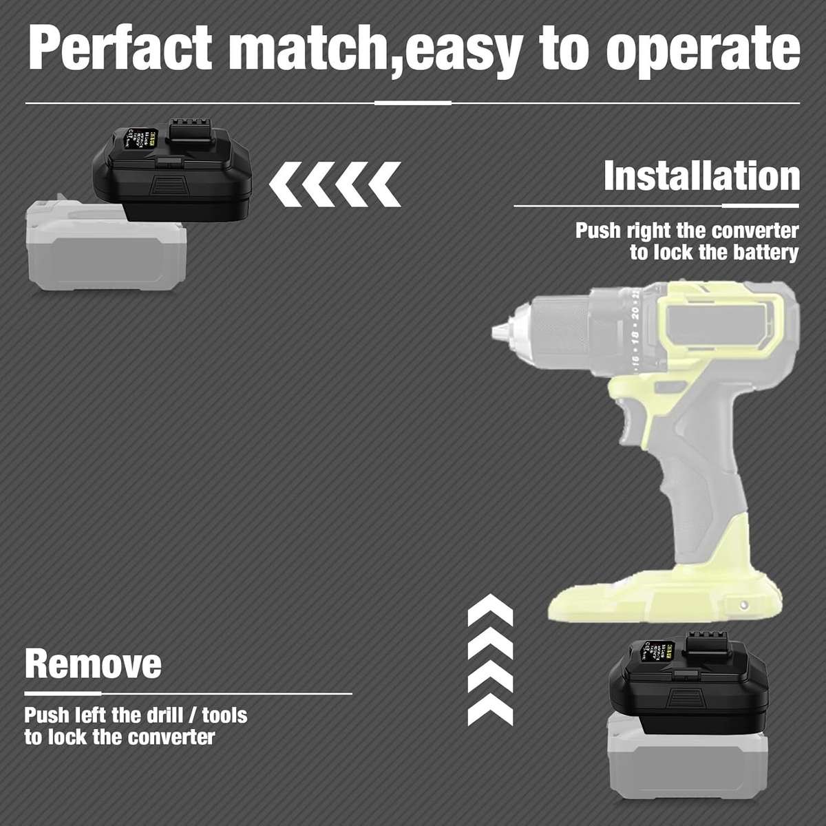 Adapter for Craftsman 20V Li-ion Battery Converter to for Ryobi 12V Power tools