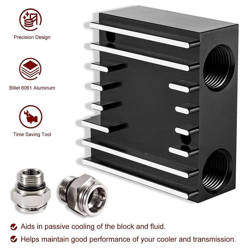 Efficient Heat Dissipation For Dodge For Ram 68RFE Transmission Cooler Bypass