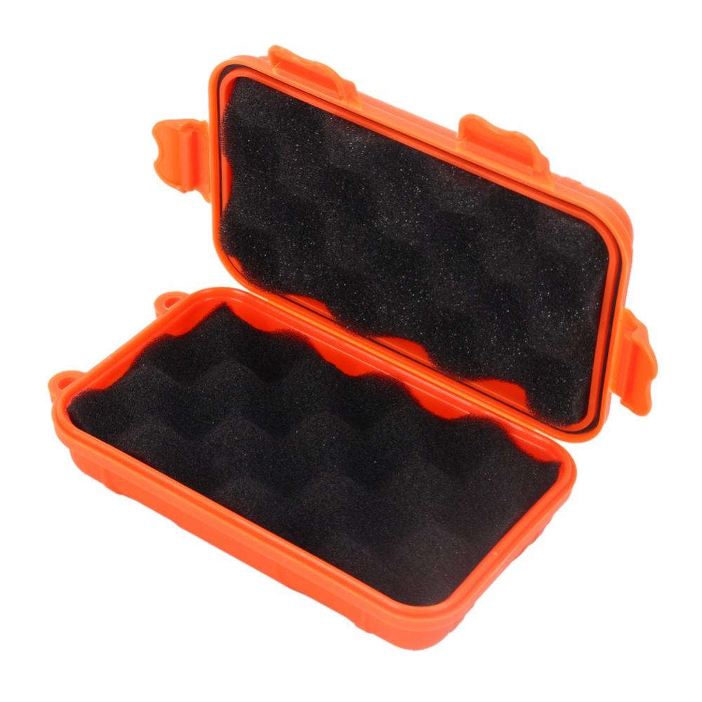 Orange Waterproof Survival Storage Box Case Container DH For Camping Fish CH