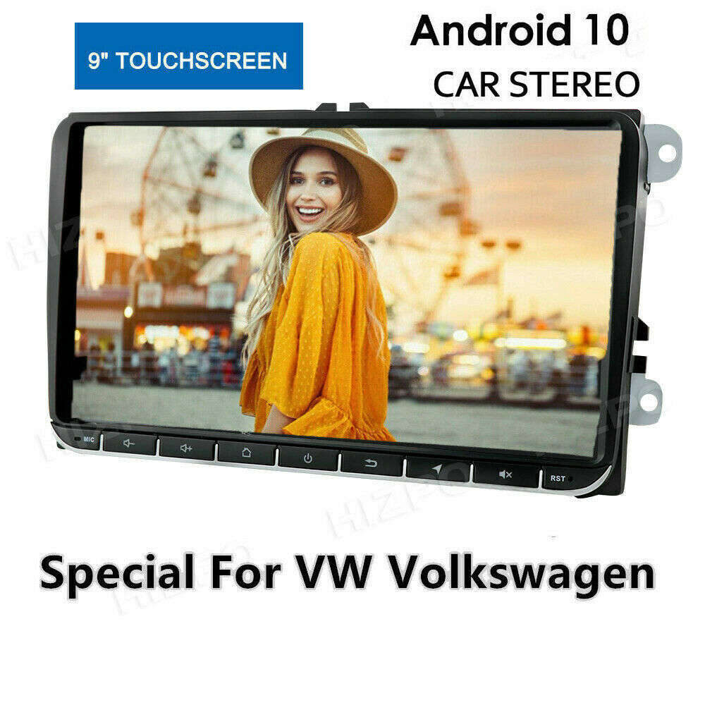 9" Android10 GPS Car Stereo Radio For VW Golf MK5 6 Skoda 4Core Head Unit BT SWC
