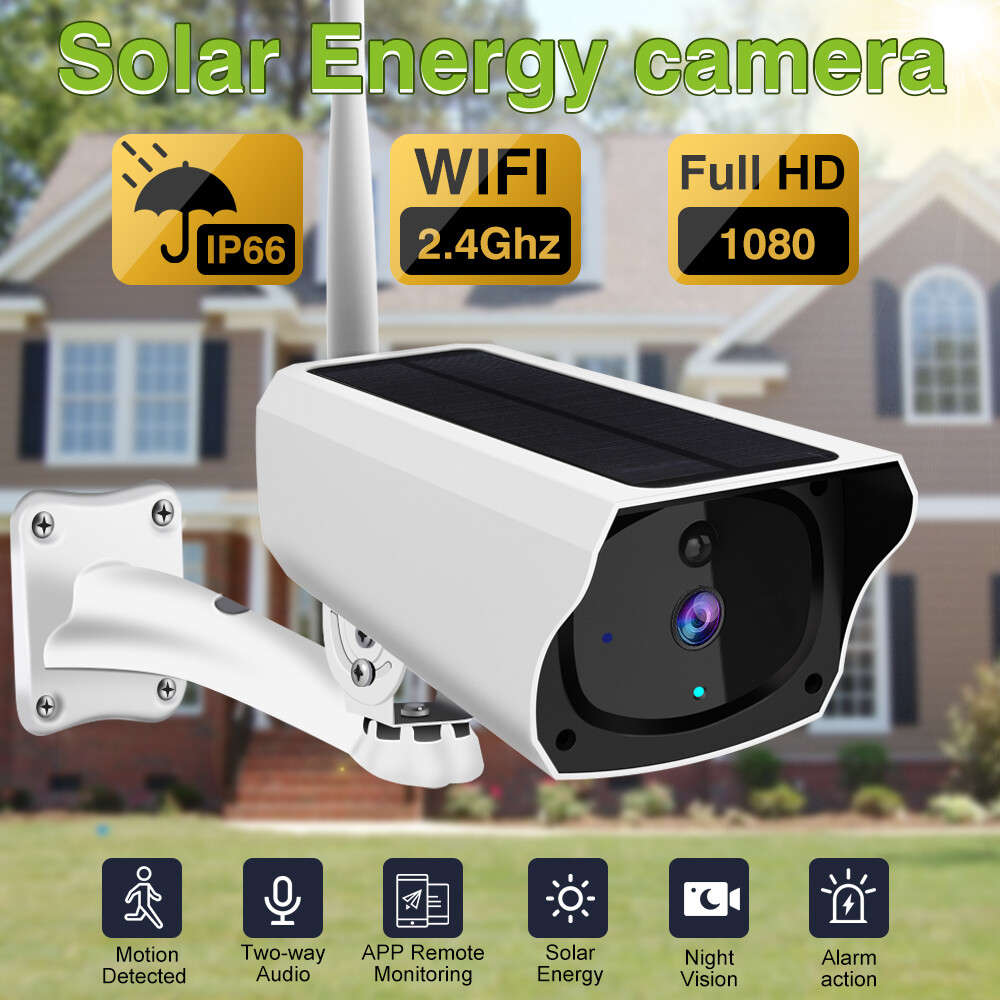 IP Camera Night Vision HD 1080P Wireless Solar Power WiFi Outdoor Home Security