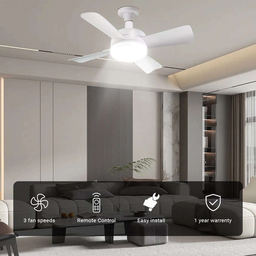 Socket Fan LED Light