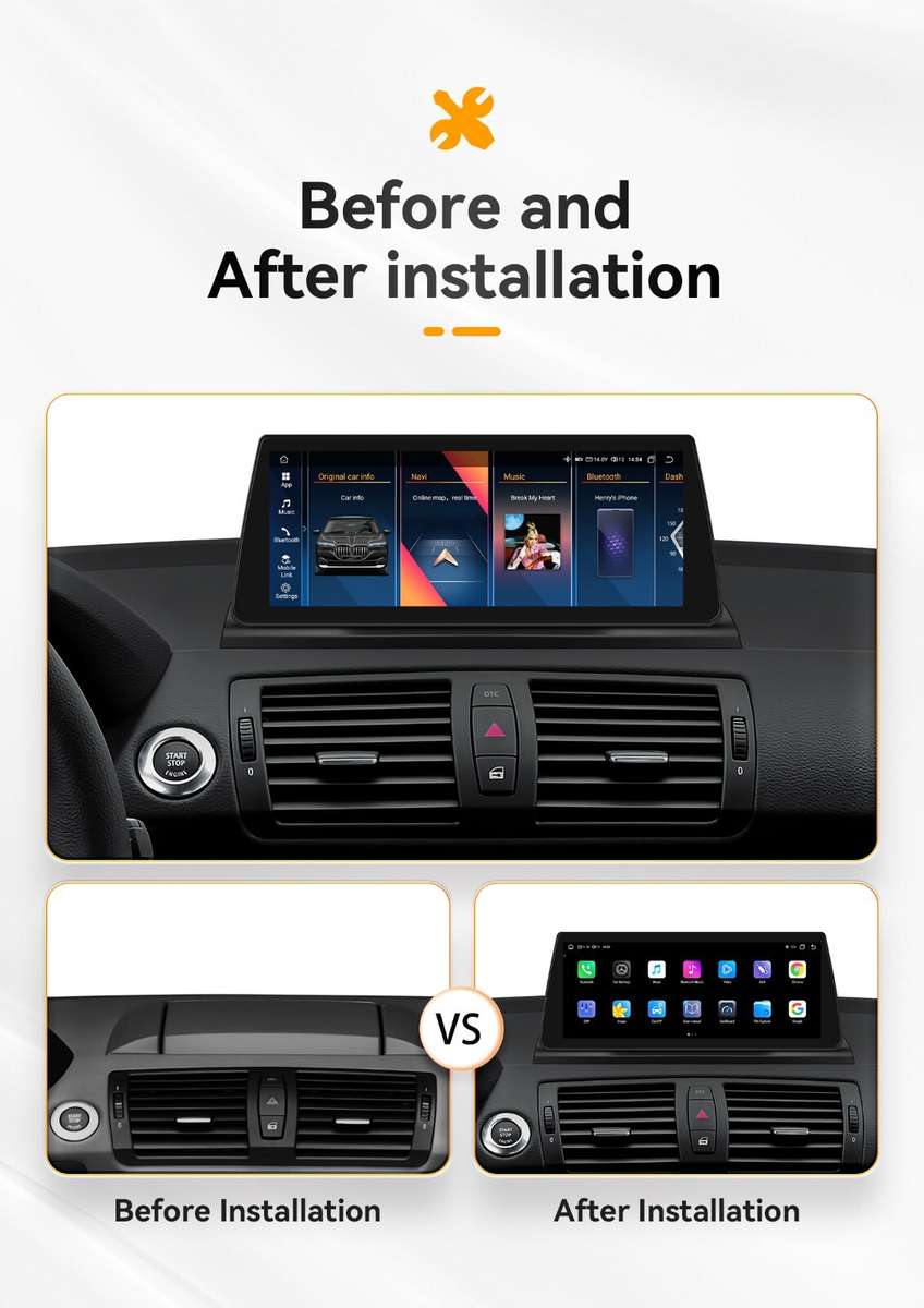 Android 13 For BMW E81 E82 E87 E88 06-12 Car Stereo Radio WiFi Apple Carplay 32G