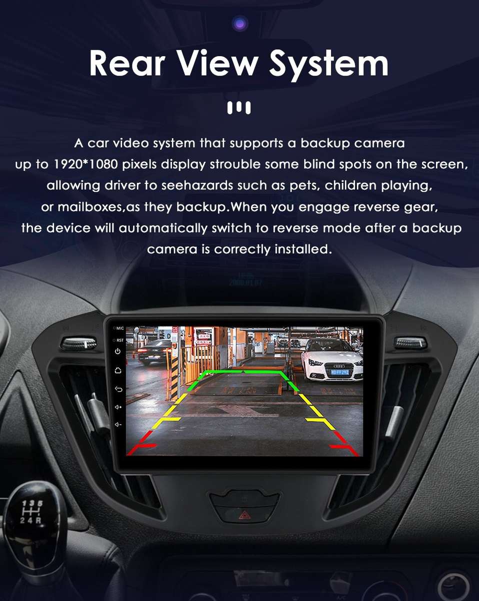 Car GPS Radio Carplay 9" Android 13 For Ford Transit Tourneo Custom 2013-2021 BT