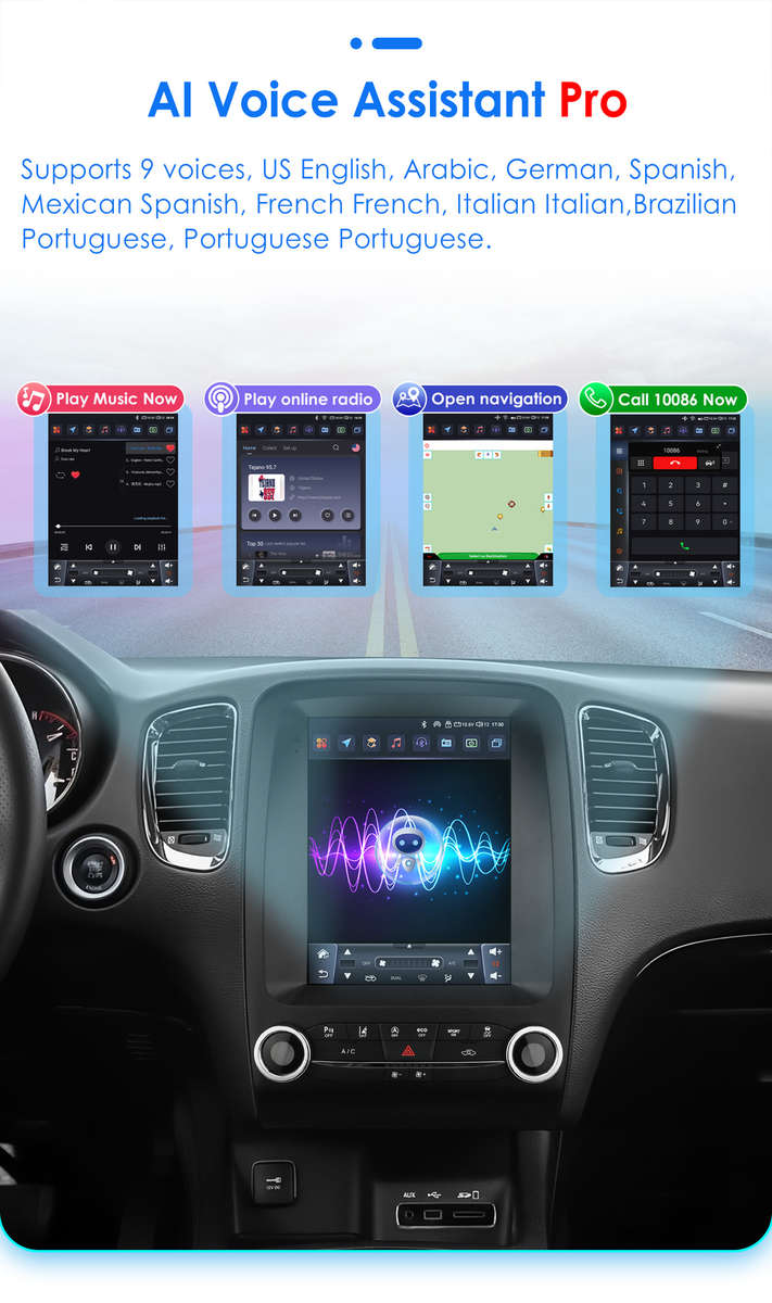 9.7"Android 13 Carplay Car Stereo Radio For Dodge Durango 2014-2020 GPS WIFI SWC