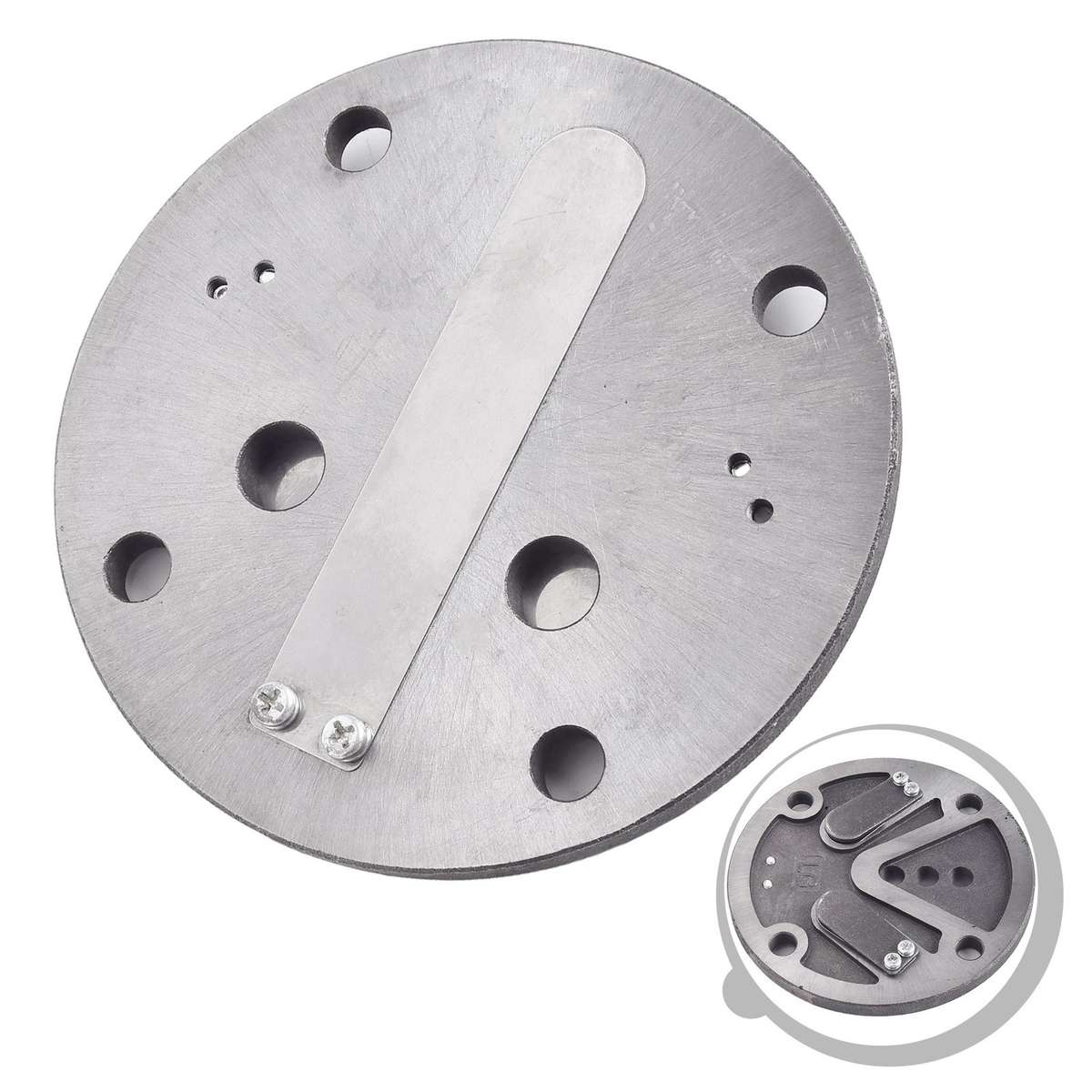 1set Stainless Steel Compressor Valve Plates Set For 80 Air Pump Block Accessory