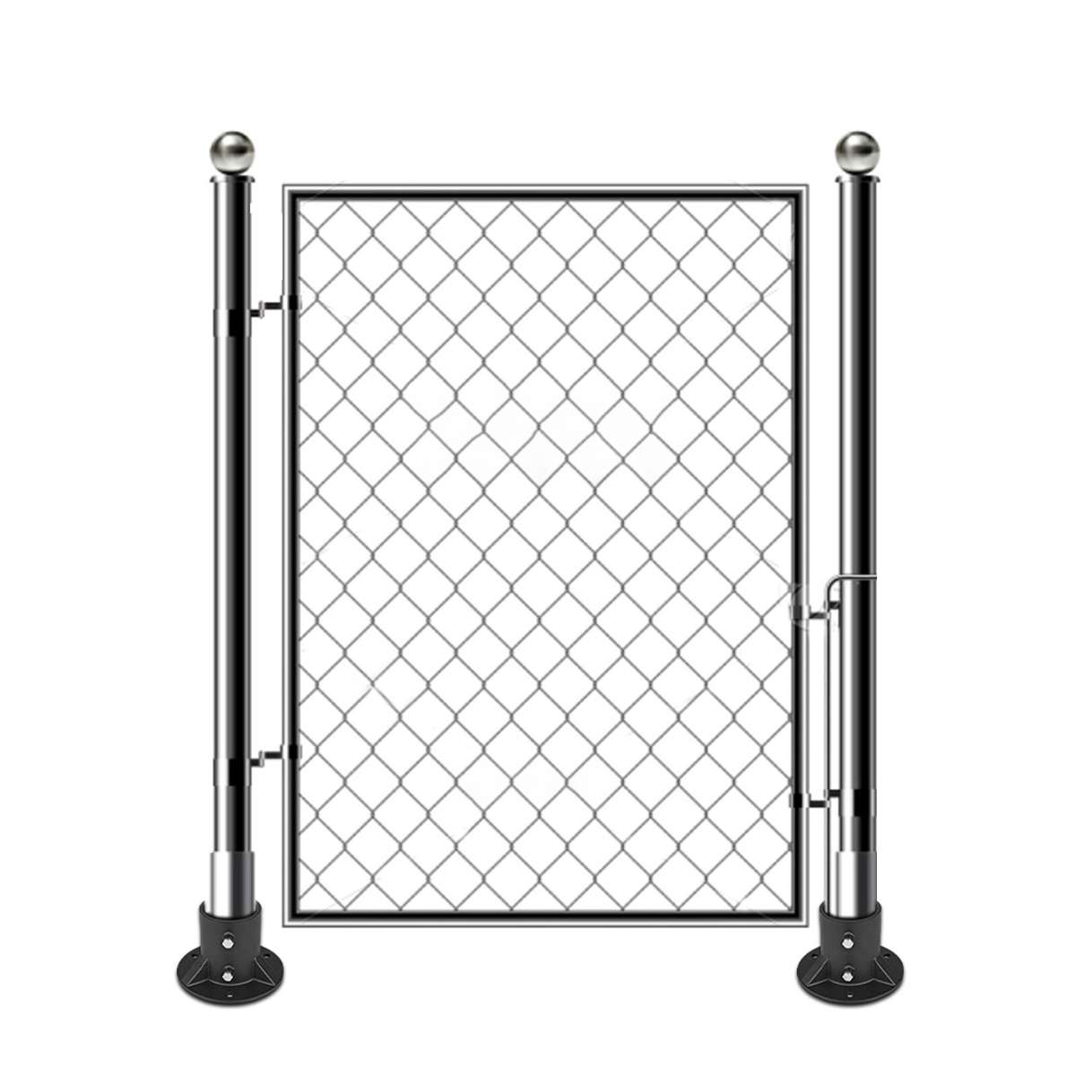 Adjustable Chain Link Fence Post Flange For Easy And Secure Concrete Mounting