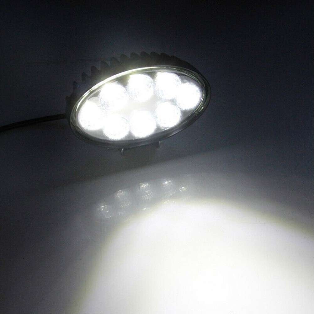 Oval LED Fog Light Work Lamp Tractor Beam 12V 24V Waterproof Practical