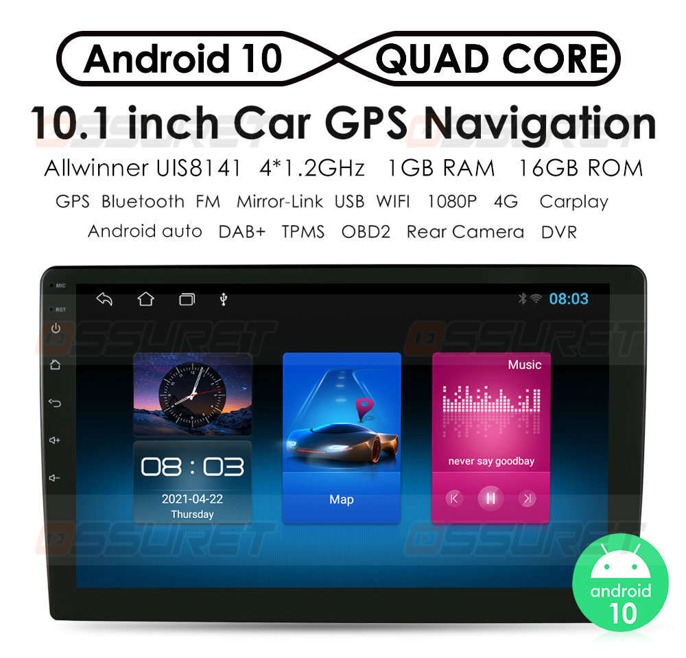 10.1'' For 2003-2007 Honda Accord Android 10 Auto Car Play Radio GPS Navi Player