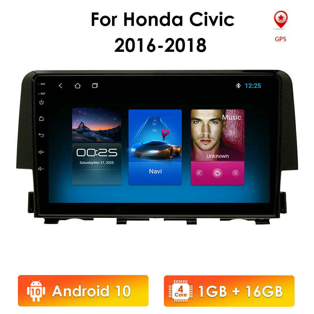 9" For Honda Civic 2016-2021 Apple CarPlay Android Auto Android 11 Car Radio