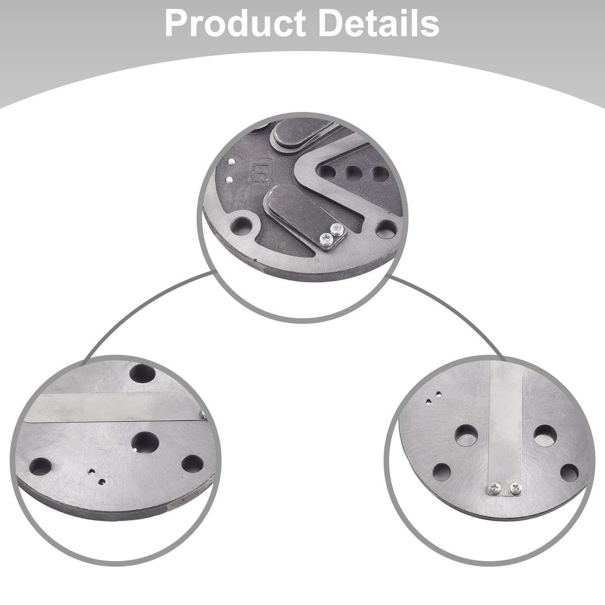 1set Stainless Steel Compressor Valve Plates Set For 80 Air Pump Block Accessory