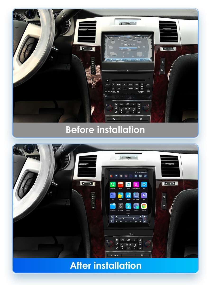 For Cadillac Escalade 2007-14 9.7" TouchScreen Android 13 Car Radio GPS Carplay