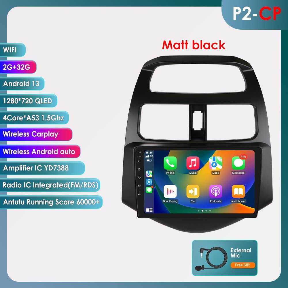 Android 13 Apple Carplay Car Stereo Radio For Chevrolet Spark Matiz 2010-2014 BT