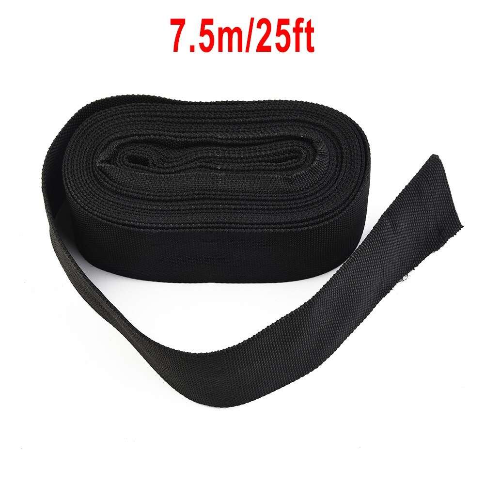 25ft Hydraulic Hose Cover Sleeve Sheath Cable Nylon Abrasive Black-Protecto