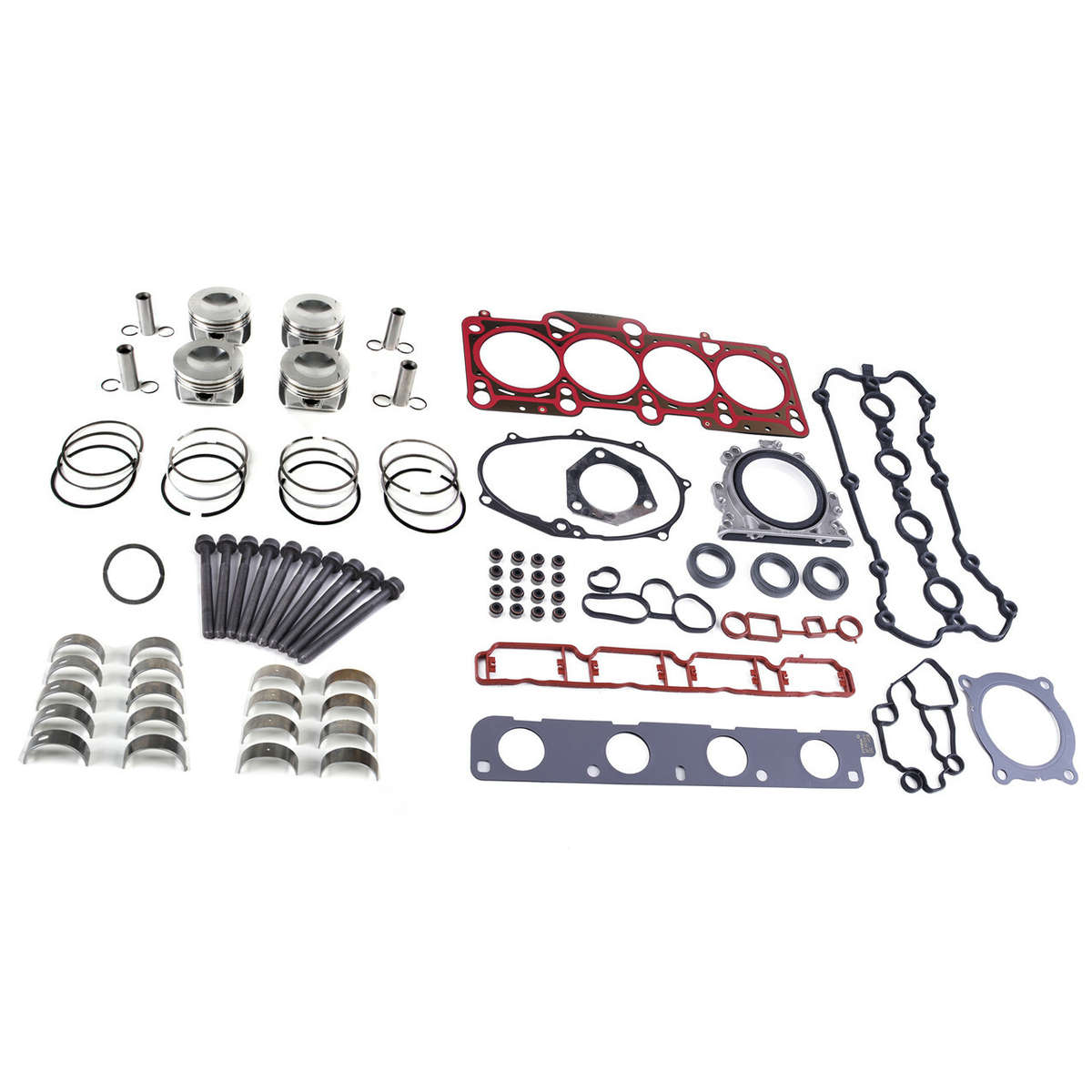 2.0T Engine Head Gaskets Pinstons Rebuilding Kit Fit For VW Golf Passat AUDI A4