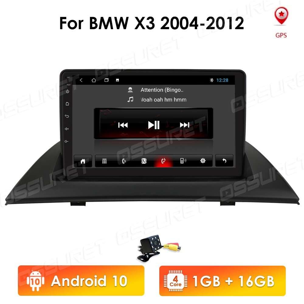 9" Fit BMW X3 E83 2004-2012 Navi Car Radio Android10 GPS Stereo W/ Canbus Camera