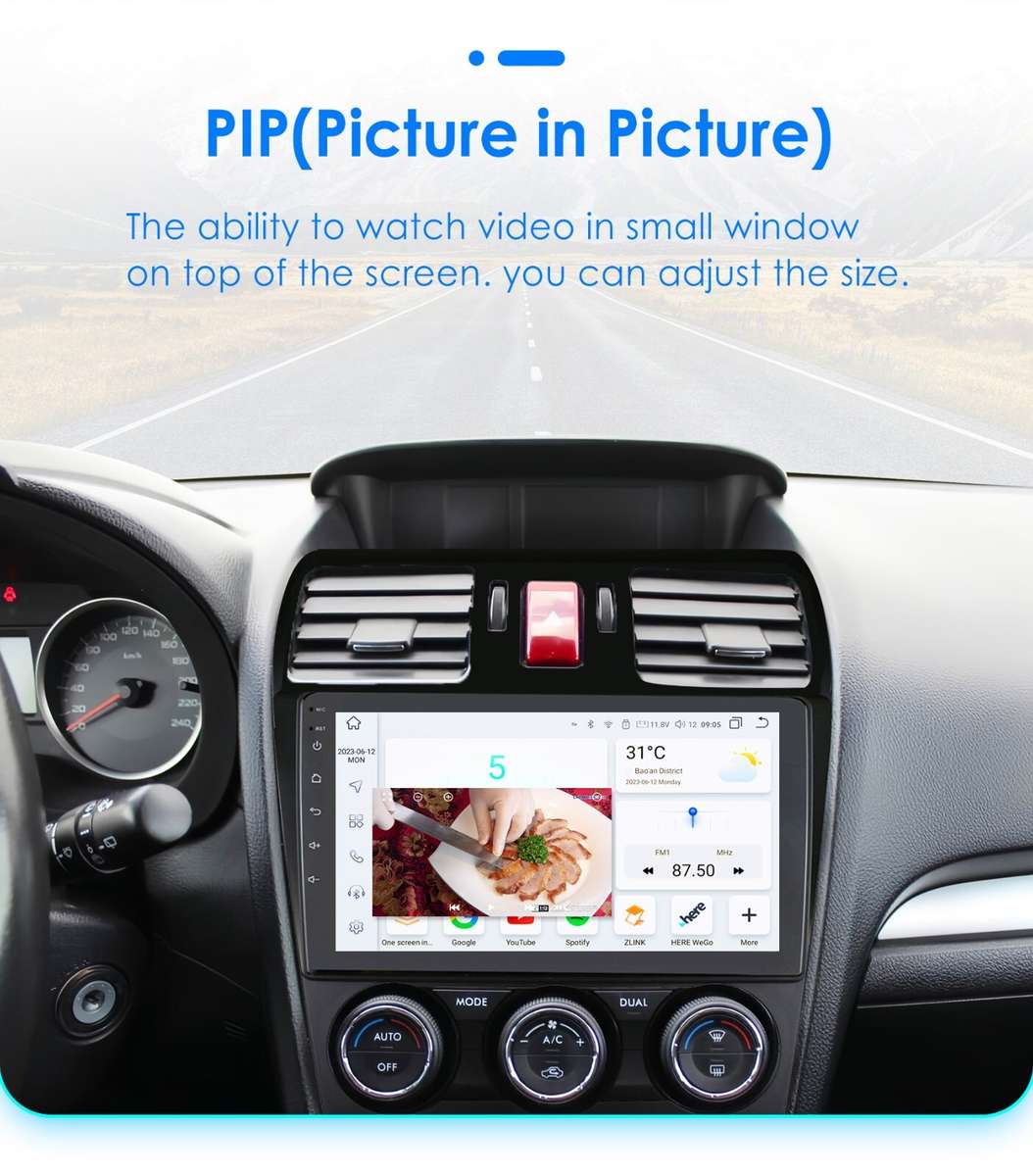 8Core Android13 GPS Radio DSP For Subaru Forester Impreza 2013-2015 WiFi CarPlay